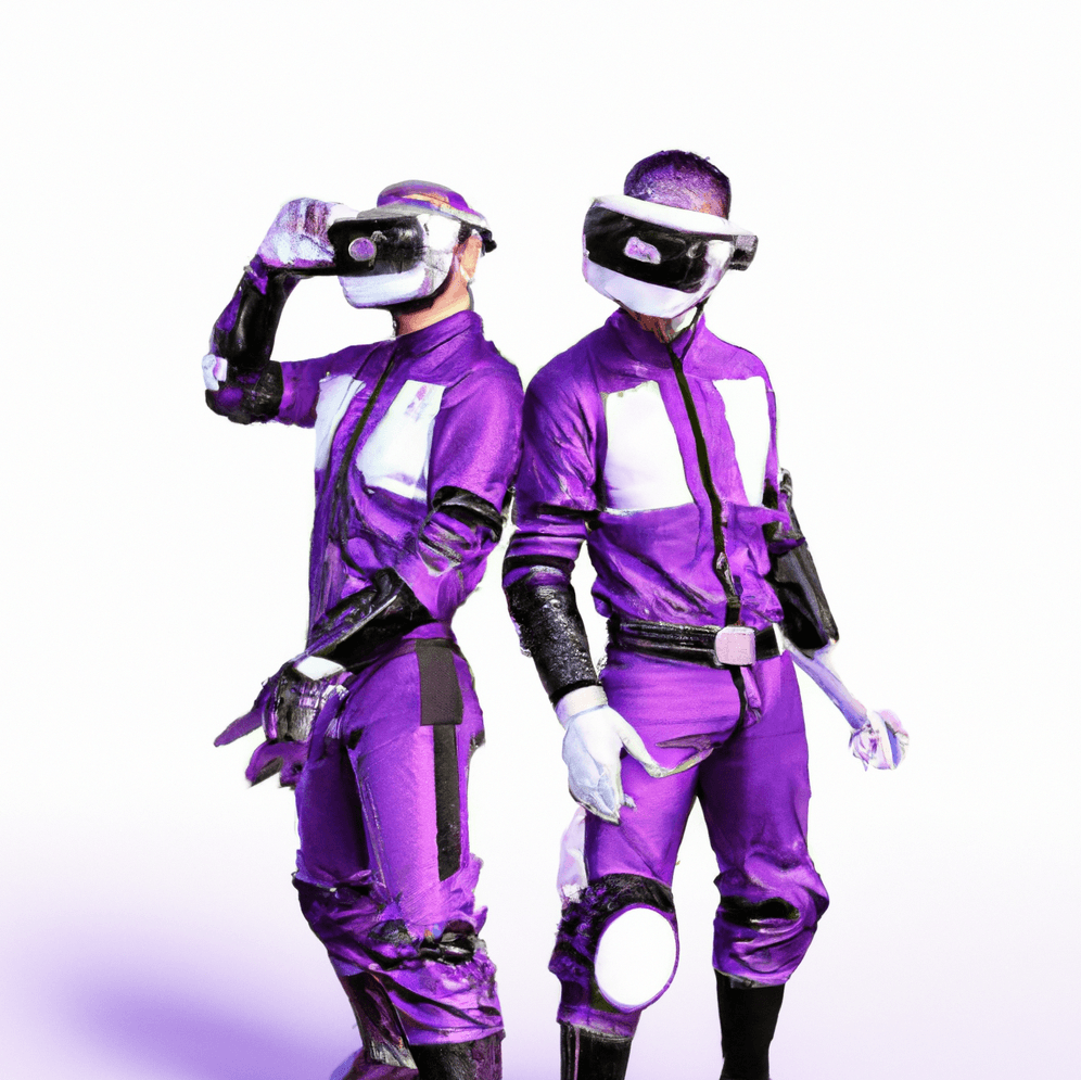 two cyberpunk paramedics posing